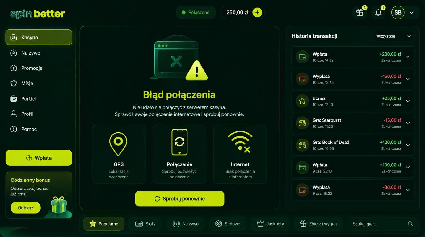 Diagnoza błędów i historia transakcji